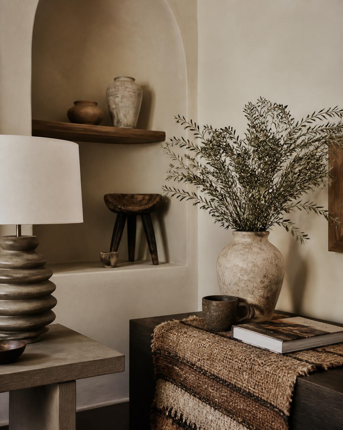 Curated ceramics, lighting, textiles and vintage furnishings
